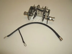 PROCOMM DP4MFPL DIPOLE HF HAMSTICK ANTENNA MOUNT BRACKET 3/8-24 w/ CABLE&SO-239  - Picture 1 of 4