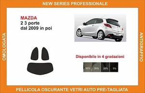 pellicola oscurante vetri pre-tagliata Mazda 2 3p dal 2009 in poi kit post - Imagen 1 de 1