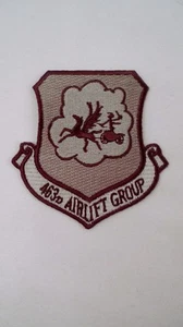 NOS New Unused 463rd Airlift Group Little Rock Arkansas US Military Desert Patch - Picture 1 of 5