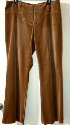 Pantalones elásticos de terciopelo marrón cobre Lane Bryant Venezia talla 14 promedio Foto 1 de 4