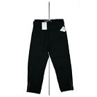 IRO Women's Capri 3/4 Trousers Stretch Corey Cargo Slim Size 36 Belt Black New