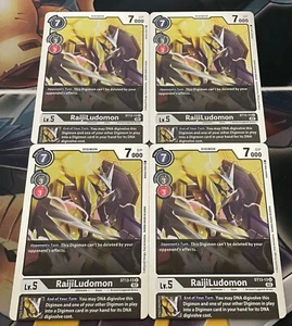 x4 RaijiLudomon ST13-13 R Playset Digimon TCG Starter Deck 13 RagnaLoardmon - Picture 1 of 1