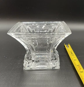Mikasa City Lights Clear Heavy Crystal Votive Candle Holder. - Picture 1 of 5