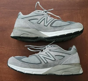 New Balance Womens 990 V4 Gray Running Shoes Sz 8.5 Wide 2E USA Made W990GL4 - Picture 1 of 8