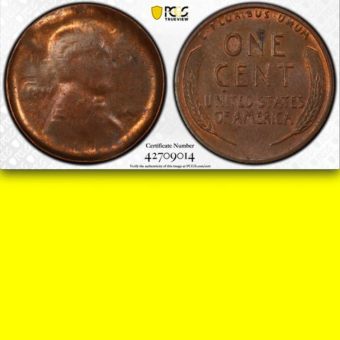 ND Wheat Cent PCGS MS63 Die Cap  Error █ $130,000 for AU 1943 █ RARE! Lincoln 1c Cover