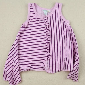 Baby Naartjie Shirt Size 12-18 Month Toddler Tank Top Purple Ruffle T Asymmetric - Picture 1 of 7