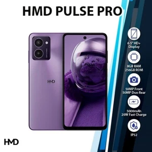 HMD Pulse Pro Android Mobile Phone (Purple/8GB+256GB/Unlocked/Dual SIM/NEW) - Afbeelding 1 van 5