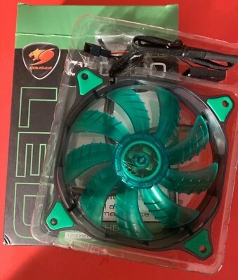 🍃 Cougar Green LED CFD120 / CF-D12HB-G Cooling Fan / Open Box / Untested - Image 1 of 3