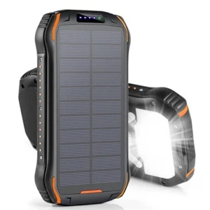 Solar Powerbank 26W Qi wireless charger Power Bank 26800 mAh QC3 - NEU - Zdjęcie 1 z 17