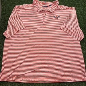Auburn Tigers Performance Golf Polo Herren 5XB Big Tall orange weiß gestreift kurz - Bild 1 von 7