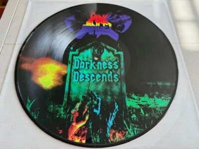 DARK ANGEL - DARKNESS DESCENDS ORG 1.PRESS PICTURE DISC 2001       SLAYER,DEATH - Image 1 of 3