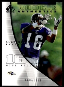 2004 SP Authentic Clarence Moore Rookie 0436/1199 Baltimore Ravens #141 R9 - Picture 1 of 2