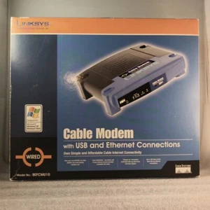 Linksys Cable Modem BEFCMU10 USB & Ethernet Connections - Picture 1 of 7