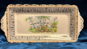 ๐ Royal Albert Silver Birch Dessert/Trinket Tray 10 3/4" ๐ - Picture 1 of 2
