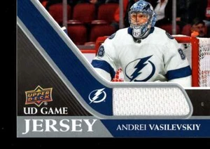 2020-21 Upper Deck Series 1 Andrei Vasilevskiy Game Jersey #GJ-AV Lightning - Picture 1 of 1
