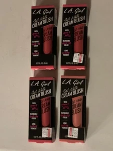 LA Girl Soft Matte Cream Blush Kiss Up GBL444, Grace442 & Rosebud441. Lot of 4. - Picture 1 of 7