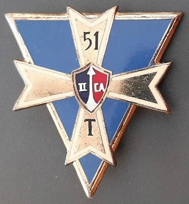 Insigne 51° RT Régiment des Transmissions FFA 2° CA ALLEMAGNE ORIGINAL BADGE - Photo 1/2