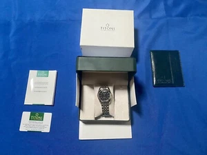TITONI AIRMASTER AUTOMATIC SAPPHIRE CRYSTAL WATCH SWISS MADE NEW 83963-S-063 - Picture 1 of 7