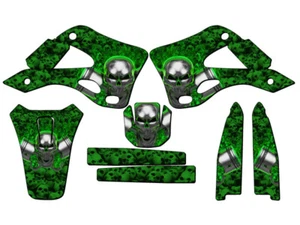 Kit de gráficos KX 125 FLAMING GEARHEAD Green Senge 1999-2002 compatible con - Imagen 1 de 10