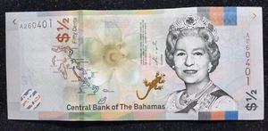Bahamas 1/2 Dollar, 2019, Queen Elizabeth - Stempelglanz. Unser t3282 - Bild 1 von 7