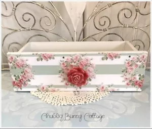 Shabby romantic cottage core Pink & green drawer - Picture 1 of 3