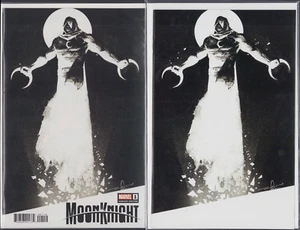 Moon Knight #1 Gerardo Zaffino Trade & Virgin Set NM - Picture 1 of 3