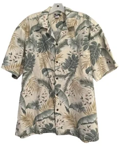 Aloha Republic Herren Größe XL Hawawiian Hemd Kurzarm Knopf grün geblümt - Bild 1 von 6