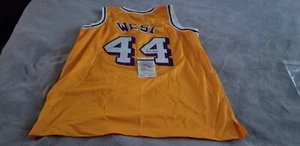 Jerry West #44 Signed pro style Jersey Autographed Sz XL JSA gold & purple avail - Picture 1 of 10