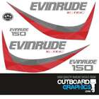 Evinrude 150hp ETEC / E-TEC outboard decals - 2015 60º small block - White Cowl