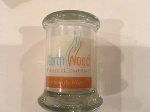 “BUTTERFLY HUGS” 100% SOY WOOD CRACKLE WICK-2.75 OZ-GLASS VOTIVE CANDLE 17 HRS - Picture 1 of 4