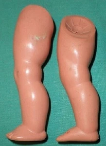 Vintage celluloid doll legs, Cellba 18, mermaid marked, replacement parts - Picture 1 of 1