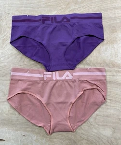 FILA 2 PACK HIPSTERS SEAMLESS PANTIES UNDERWEAR LARGE - Picture 1 of 8