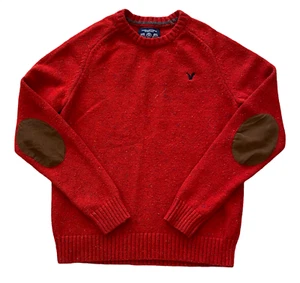 American Eagle Outfitters Sweater Men's Medium Athletic Fit Red Speckled - Picture 1 of 3