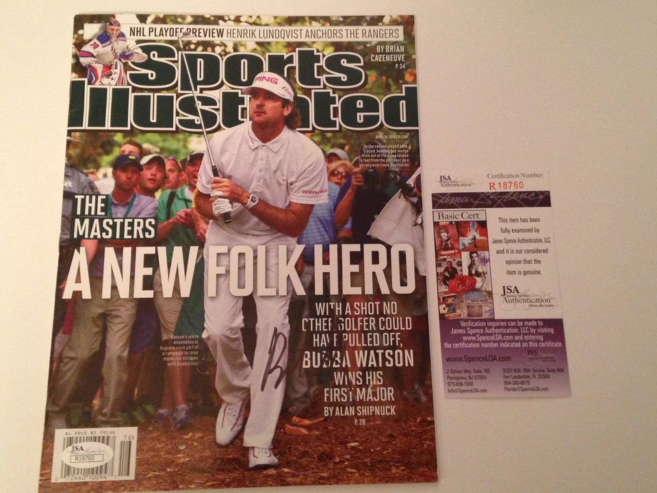 JSA Bubba Watson Signed Sports Illustrated COA NL SI April 16 2012 Masters D - Image 1 of 1