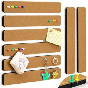 Frameless Pushpin Cork Board Hanging Thumbtacks Board Photos Wall Decor - Picture 1 of 19