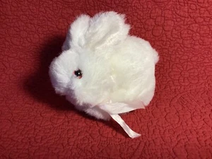 vintage Jerry Elsner 6" white Bunny Rabbit plush stuffed - Picture 1 of 6