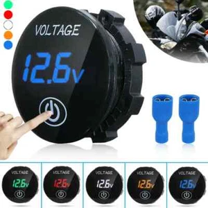 12V 24V Voltmeter LED Digital Panel-Meter KFZ Auto Motorrad Spannungsanzeige - Picture 1 of 22