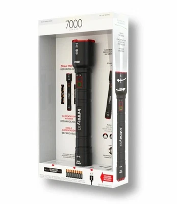 Infinity X1 Rechargeable Dual Power Flashlight 7000 Lumen - Brand New