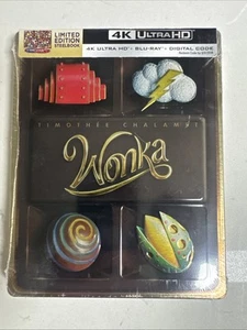 Wonka 4K Steelbook (4K UHD + Blu-ray + Digital Code Walmart Exclusive - Picture 1 of 7