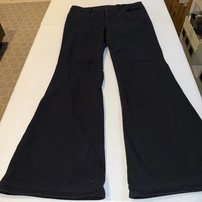 Pantalones de mezclilla Express negros años 70 acampanados tiro medio acampanados mujer talla 12 regular Foto 1 de 4