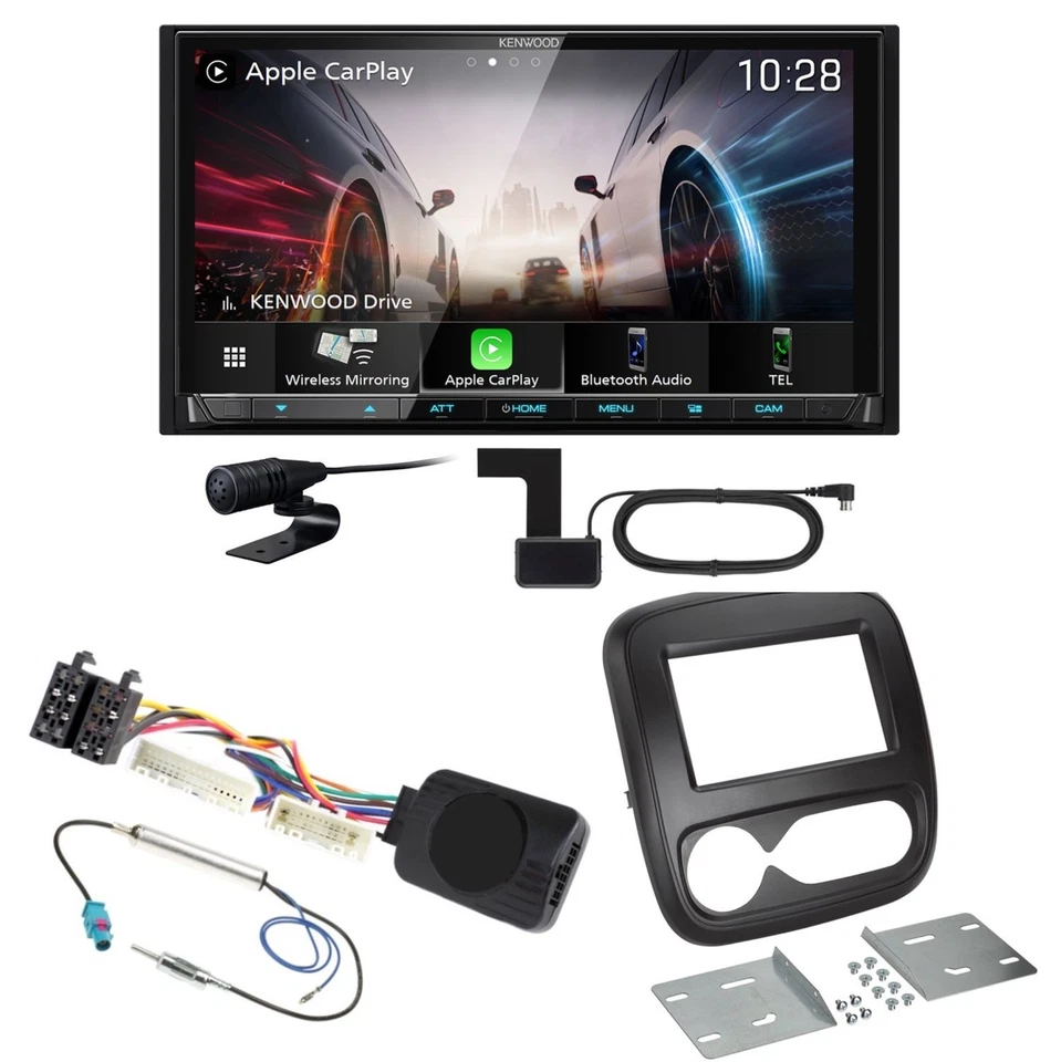 Kenwood DMX8021DABS Android Auto CarPlay Einbauset für Mitsubishi Space Star