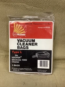 Lot de 3 sacs à vide Hoover Electronic 1000 type L d'origine - Photo 1/3