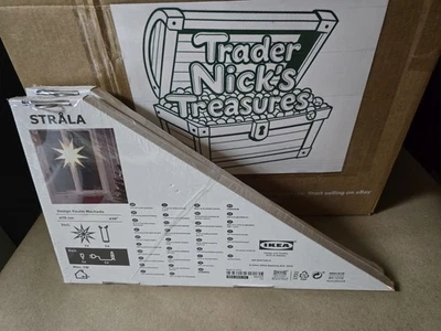 Juego x 4 IKEA STRALA Estrella Lámpara Colgante Pantalla Luz Blanca 603.663.41 Foto 1 de 4
