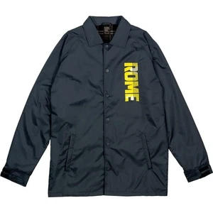 Rome Coaches Jacket, Lightweight Nylon Jacket, Men's Extra Large/XL, Black New - Picture 1 of 3