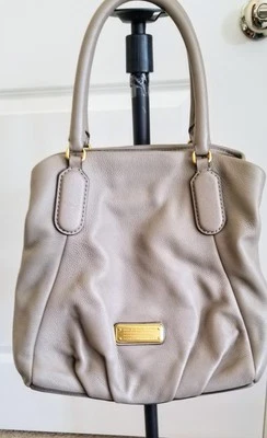 MARC By MARC JACOBS Beige “Classic Q Fran” Soft Leather Large Tote Shoulder Bag - Image 1 of 4