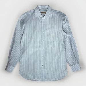 Camisa de Lino de Lujo Orazio Luciano, Ajustada Talla M 15,5 / 39 La Vera ed. Made in Italy - Imagen 1 de 14