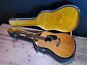 Folk Acoustic Guitar Yamaki Deluxe Natural 1972 with Hard Case - Picture 1 of 20