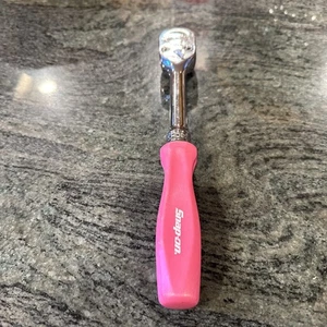 Snap On shd80a 1/2” drive hard handle ratchet pearl pink 11-5/8” long - Picture 1 of 4