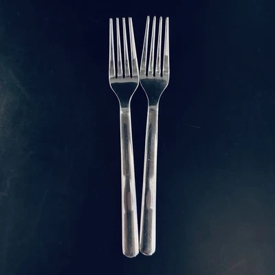 2 garfos de salada Ikea Ola Wihlborg 365+ conjunto de 2 talheres de aço inoxidável garfo 224 58 - Imagem 1 de 3