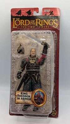 Figura King Theoden in Armor EL SEÑOR DE LOS ANILLOS Las Dos Torres Toybiz 2002 Foto 1 de 4
